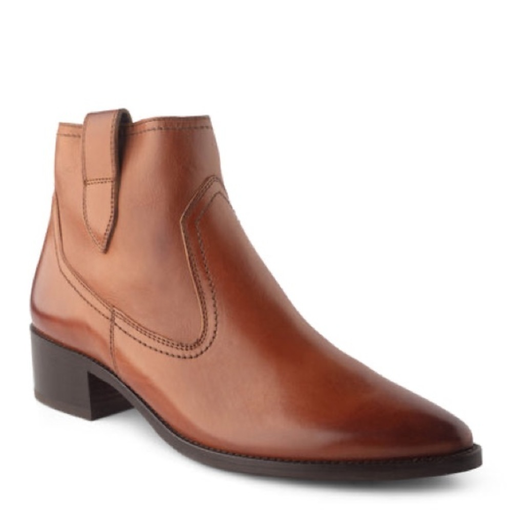 Paul‎ Green Niche Boot In Cognac Brown Sz5.5/US 8 Comfort Handmade